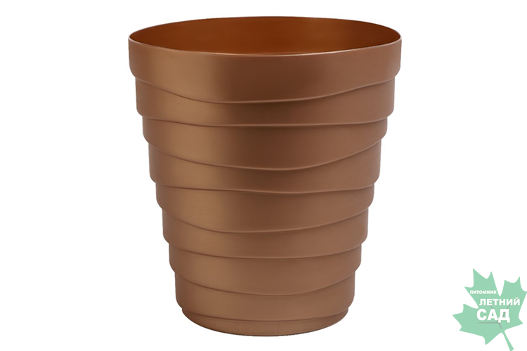 Кашпо Бархан 1,4л золотой песок КШ-4384