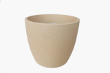 Горшок флок бежевый