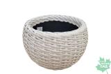 Кашпо шарик напольное ротанг 8 л