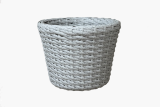 Кашпо ротанг выбеленное дерево 12 л