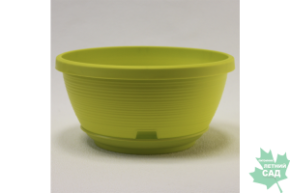 Кашпо Марсель 4,5л фисташковый с поддоном d26 h14