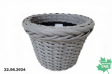 Кашпо Ротанг серый 6 л